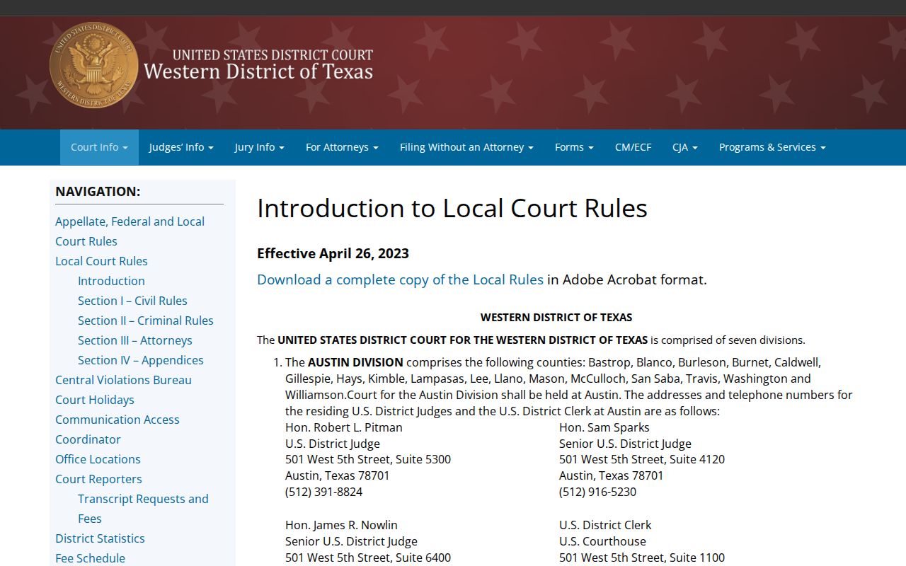 Comal County arrest warrant records context, federal San Antonio courthouse information